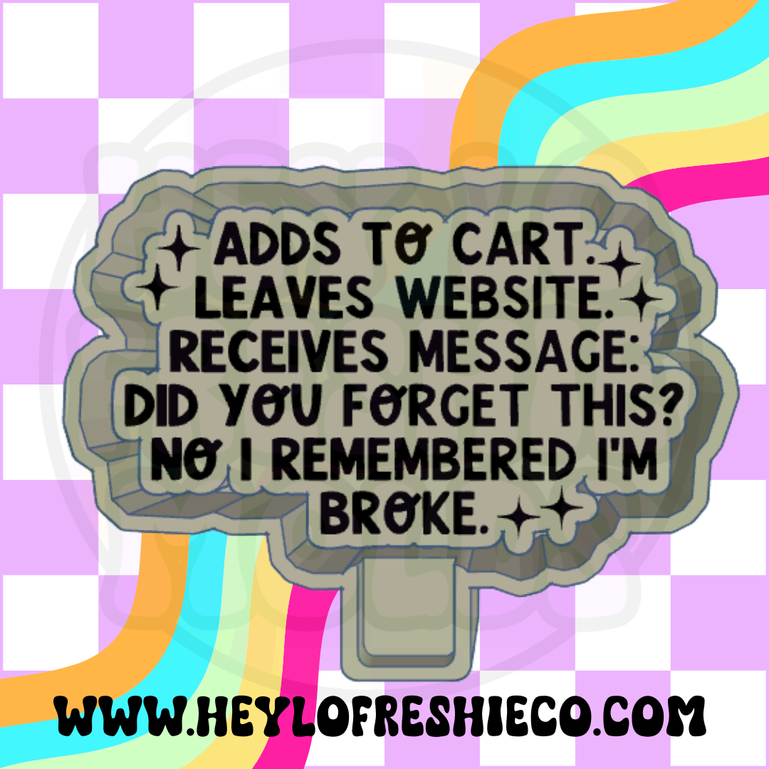 I Remembered I'm Broke Silicone Mold