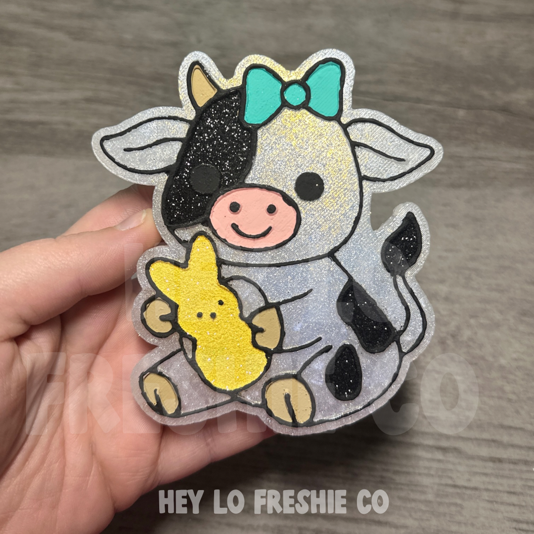 Cutie Cow With Peep Silicone Mold