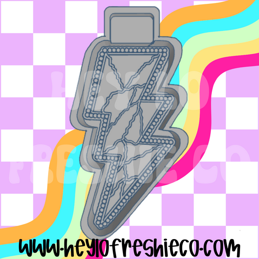 Marbled Lightning Bolt Silicone Mold