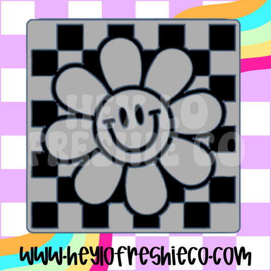 Checkered Daisy Freshie Mold