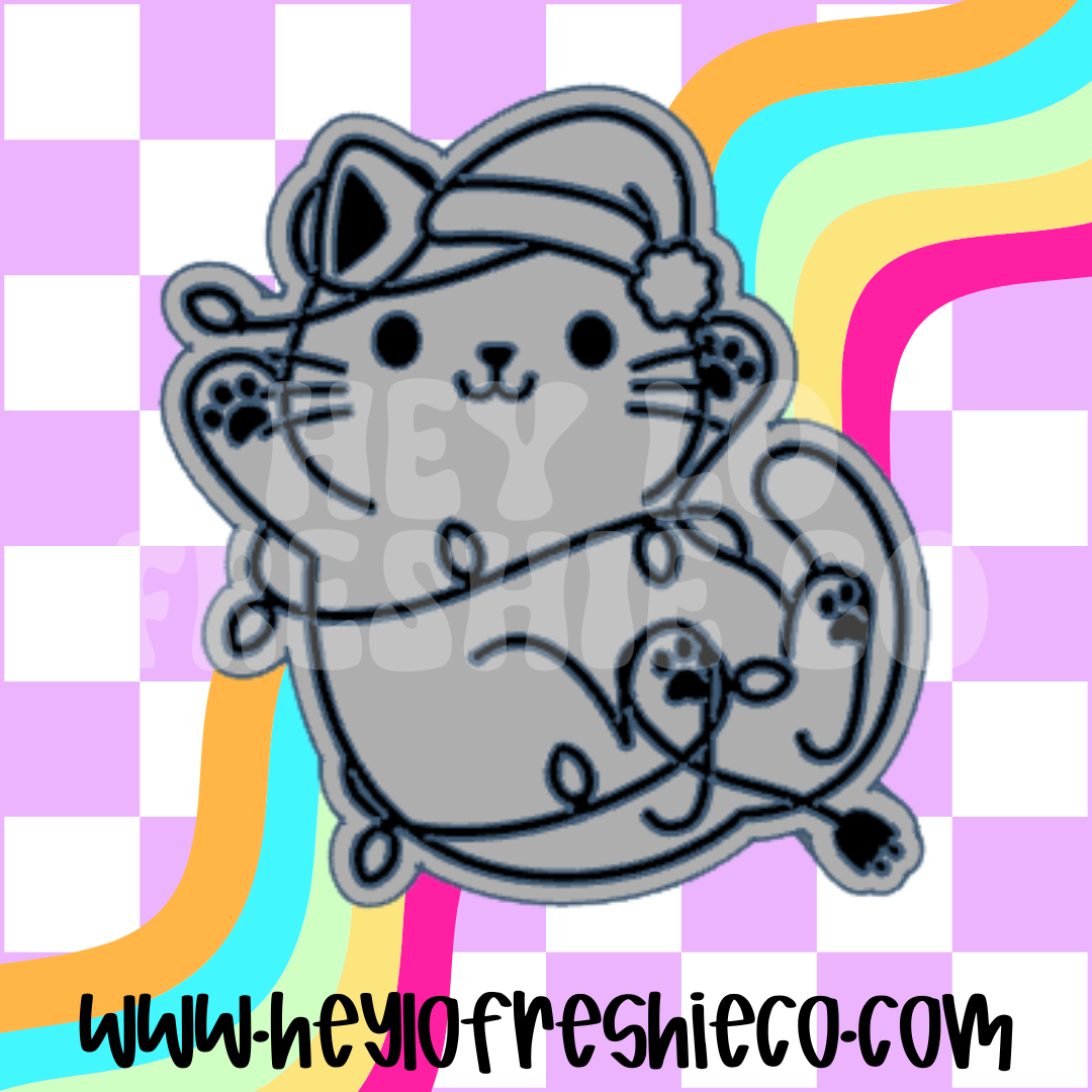 Christmas Light Cat Silicone Mold