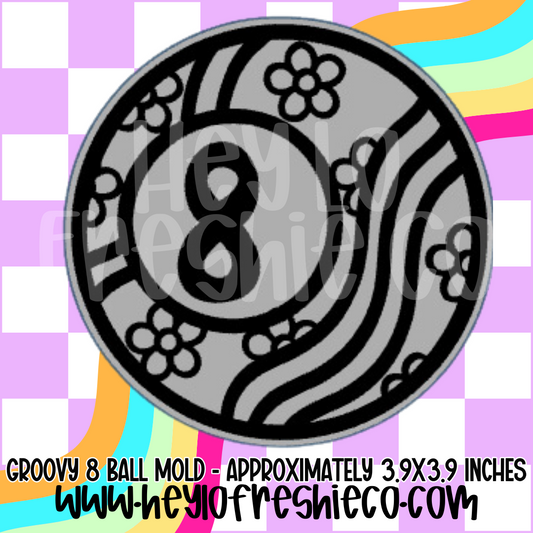 Groovy 8 Ball Silicone Mold