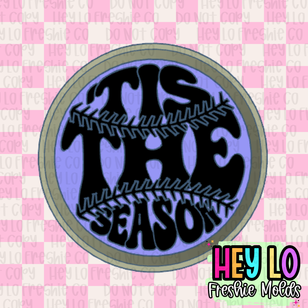 Tis The Season Baseball Freshie Mold