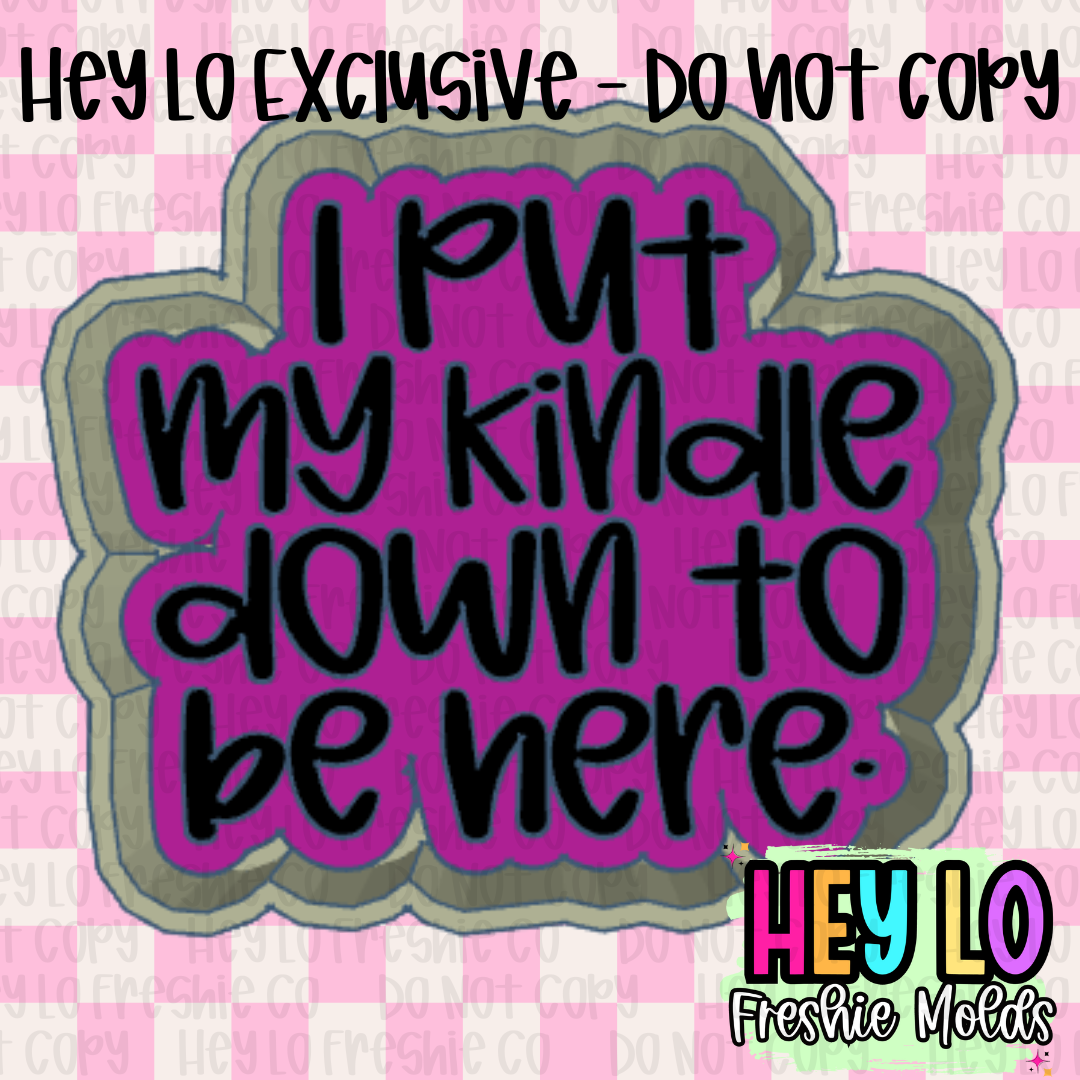 I Put My Kindle Down To Be Here Silicone Mold