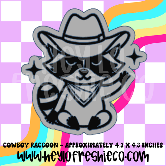 Cowboy Raccoon Silicone Mold