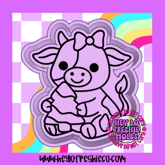 Cutie Cow With Snack Cake Silicone Mold