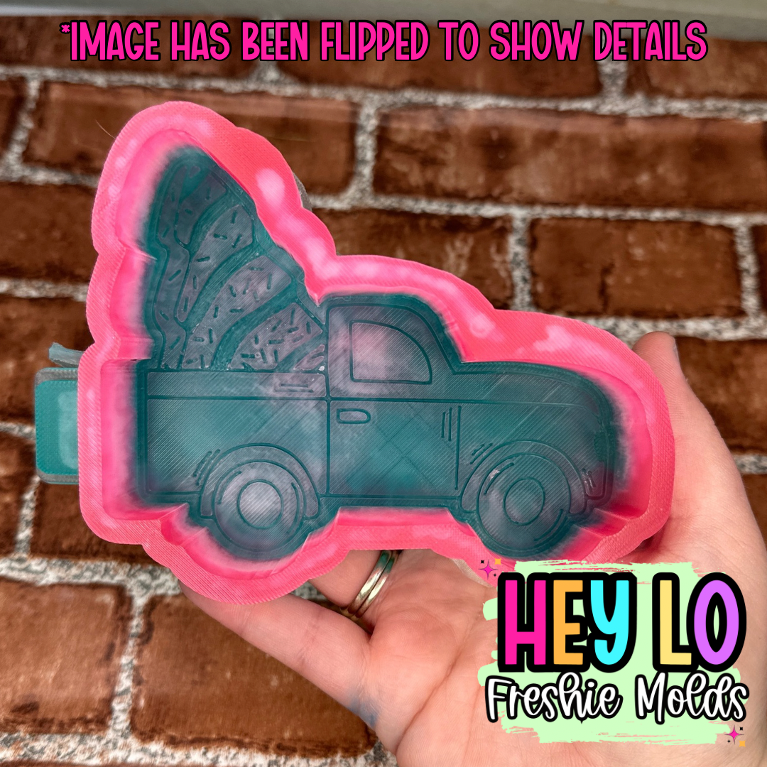 Christmas Tree Cake Truck Silicone Mold