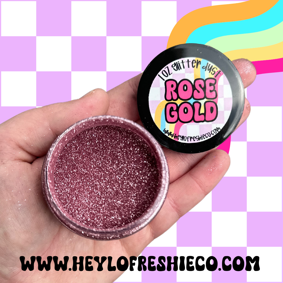 Rose Gold Glitter Dust