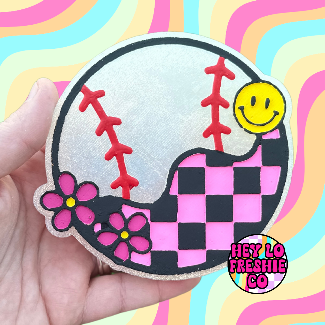 Checkered Baseball Silicone Mold