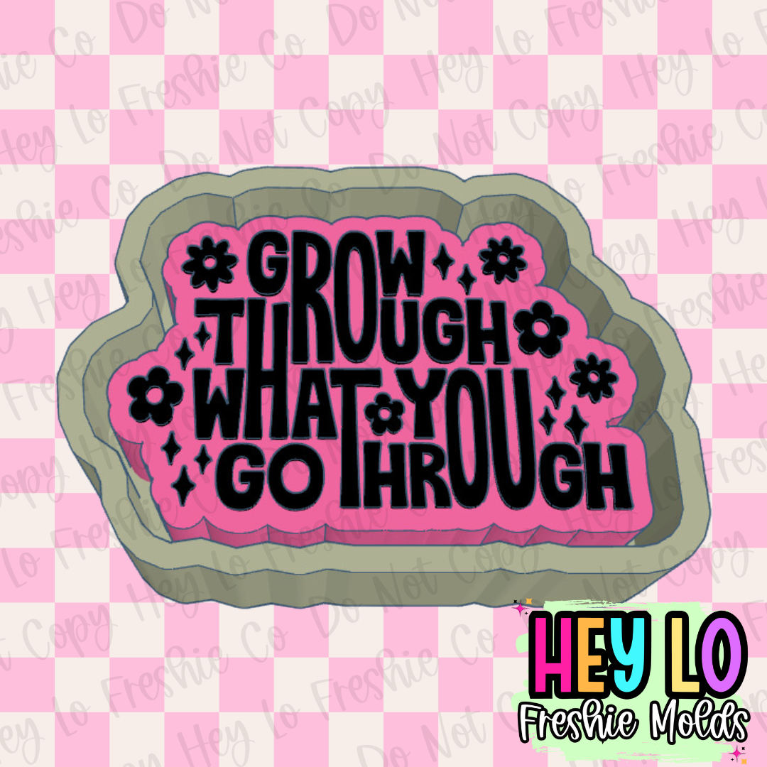 Grow Through What You Grow Through Freshie Mold