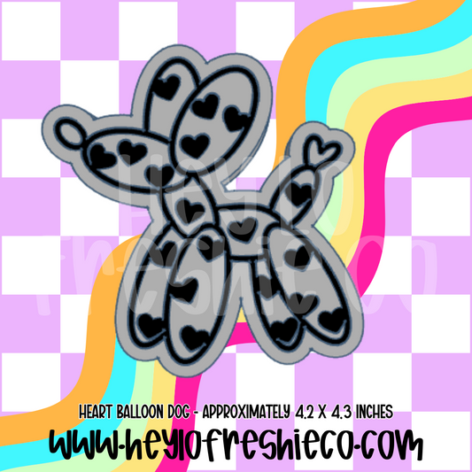 Heart Balloon Dog Silicone Mold