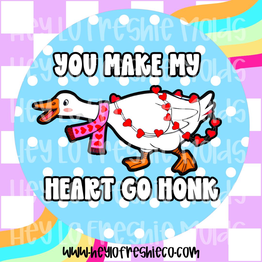 Round Cardstock | You Make My Heart Go Honk