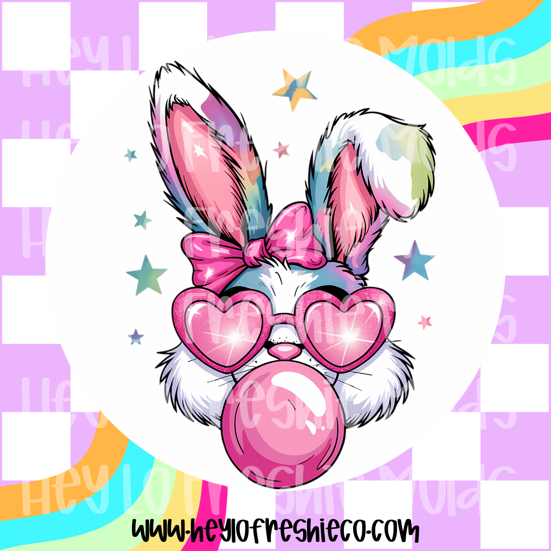 Round Cardstock | Bubble Easter Bunny