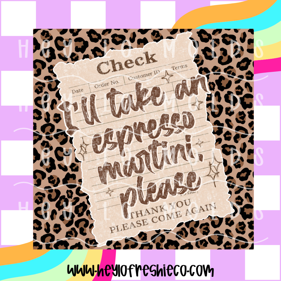 Square Cardstock | I'll Take An Espresso Martini