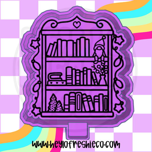 Christmas Bookshelf Silicone Mold