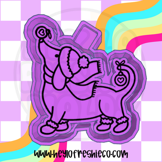 Christmas Weenie Dog Silicone Mold