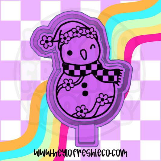 Groovy Snowman Silicone Mold