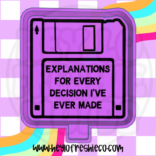 Explanations For Every Decision Silicone Mold