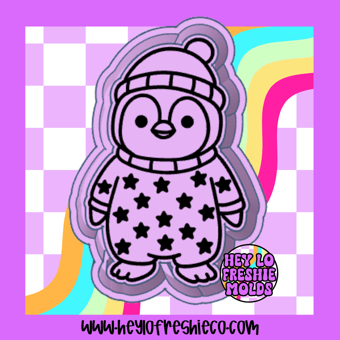 Pajama Penguin Silicone Mold