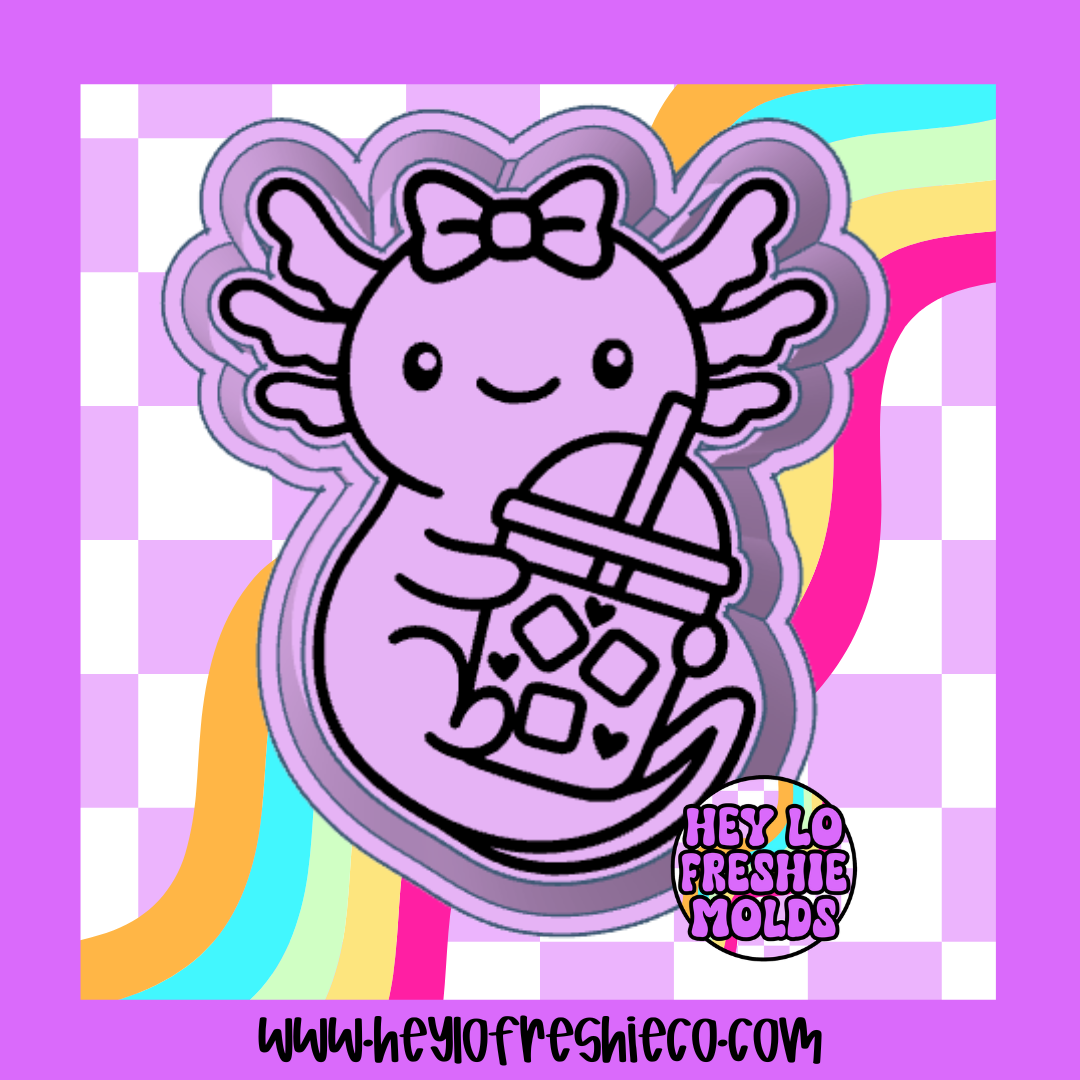 Iced Coffee Axolotl Silicone Mold