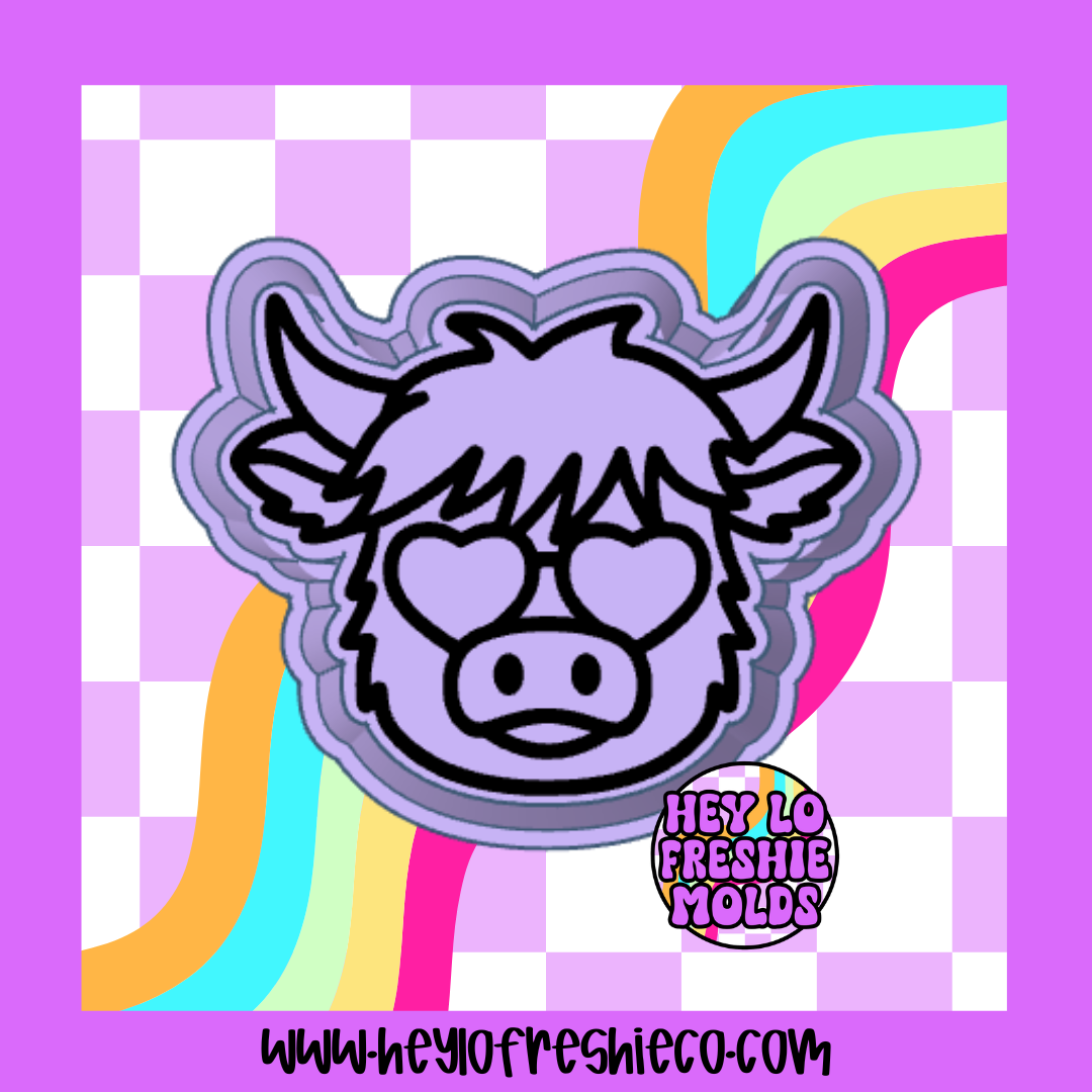 Heart Glasses Highland Silicone Mold