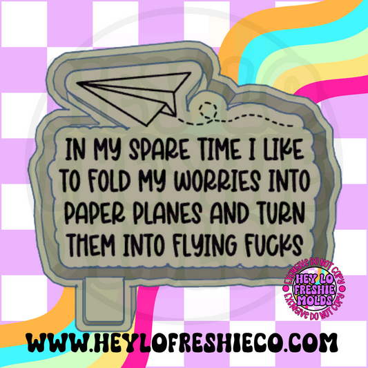 Fold My Worries Into Flying Fucks Silicone Mold