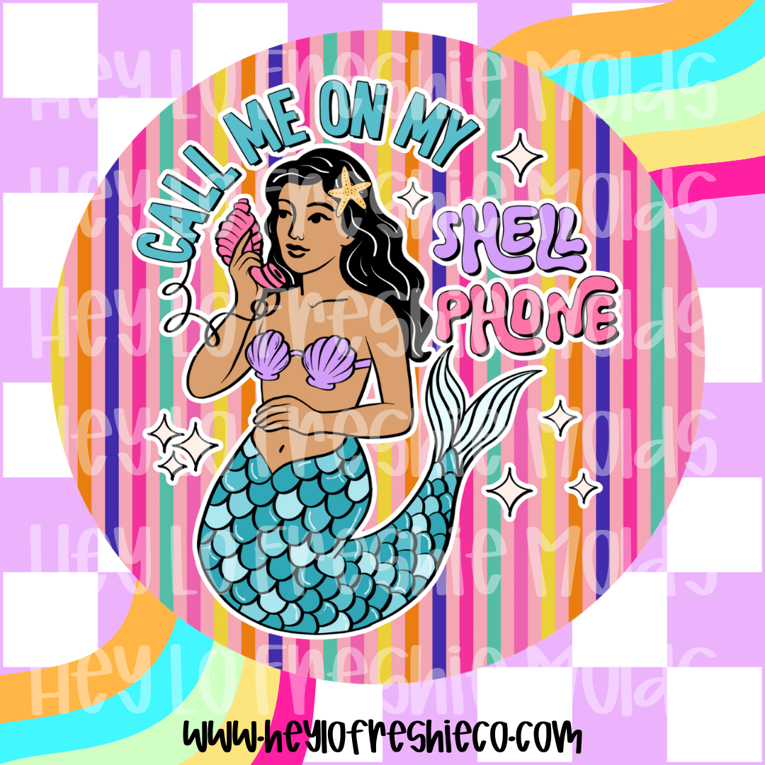 Round Cardstock | Call Me On My Shell Phone