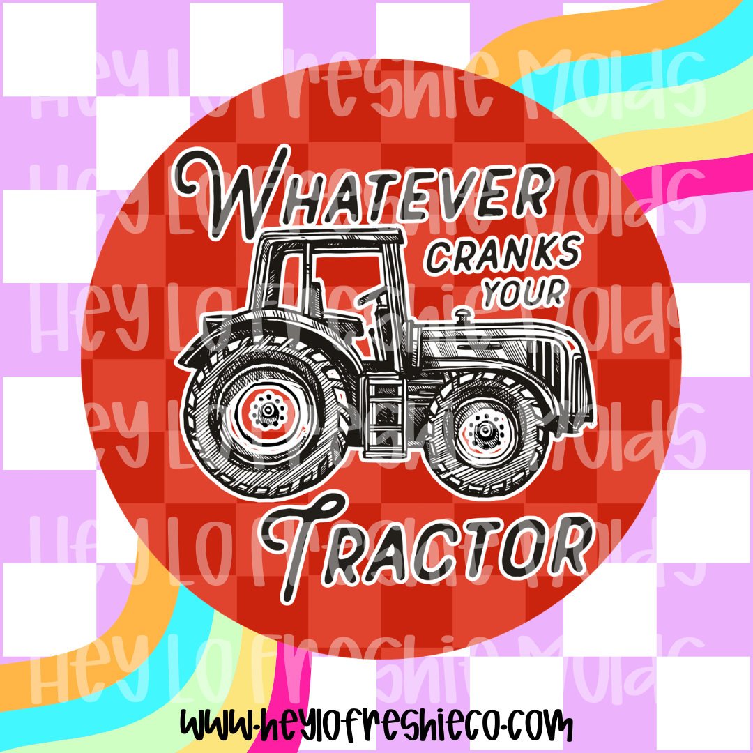 Round Cardstock 206 | Whatever Cranks Your Tractor (Red)