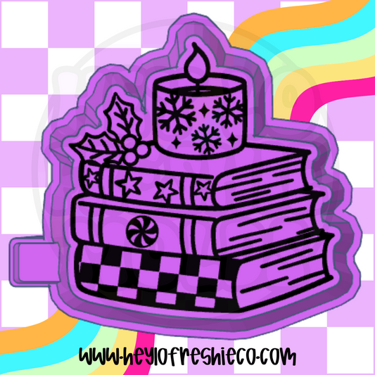 Winter Bookstack Silicone Mold