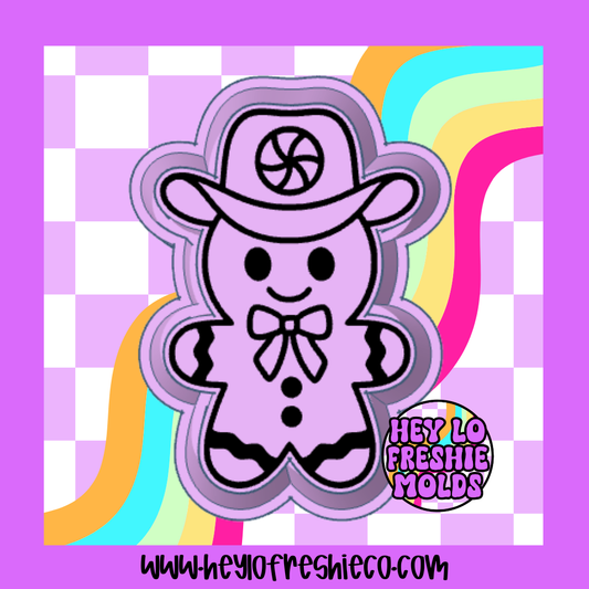 Cowboy Gingerbread Silicone Mold