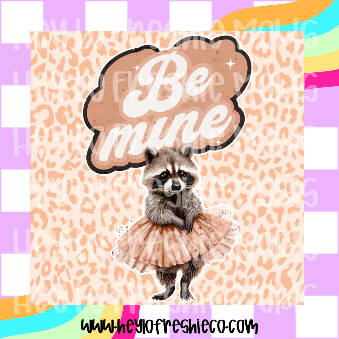 Pick Your Own Cardstock | Square | Be Mine Raccoon