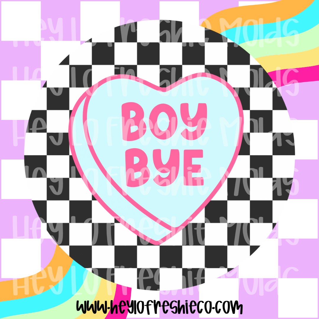 Round Cardstock | Boy Bye Candy Heart