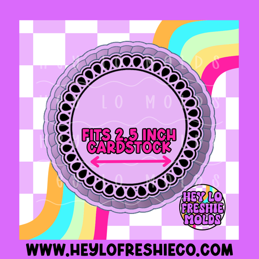 MINI Western Round Frame Silicone Mold