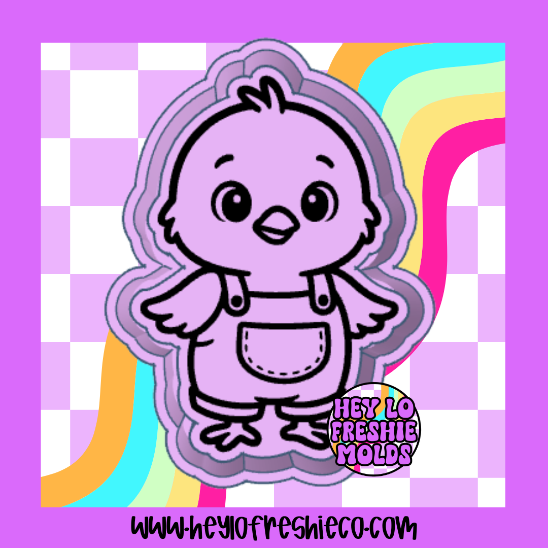 Chick In Overalls Silicone Mold