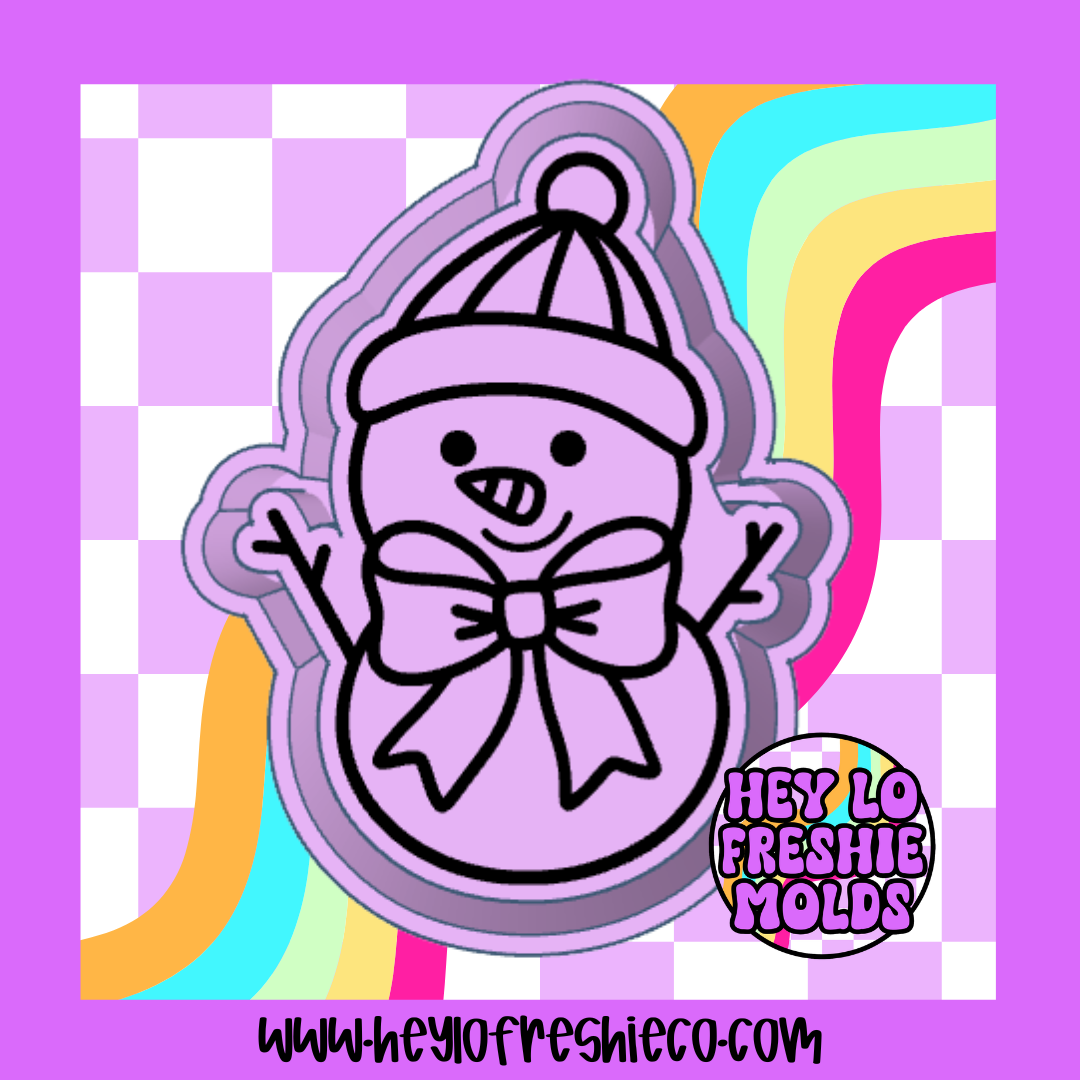 Bow Snowman Silicone Mold