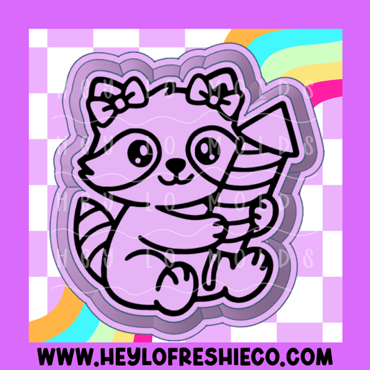 Firecracker Raccoon Silicone Mold