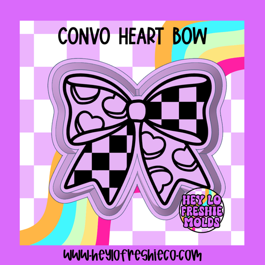 Convo Heart Bow Silicone Mold