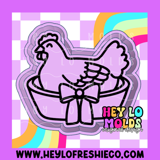 Hen On Nest Silicone Mold