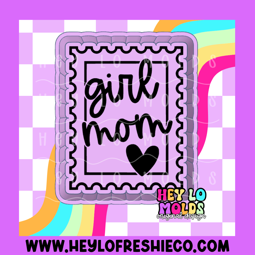 Girl Mom Stamp Silicone Mold