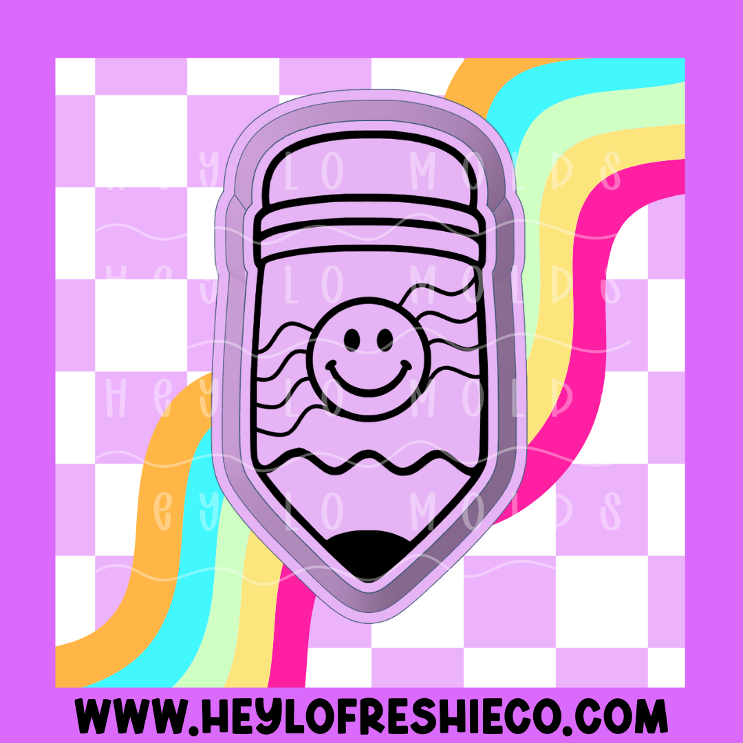 Smiley Pencil Silicone Mold