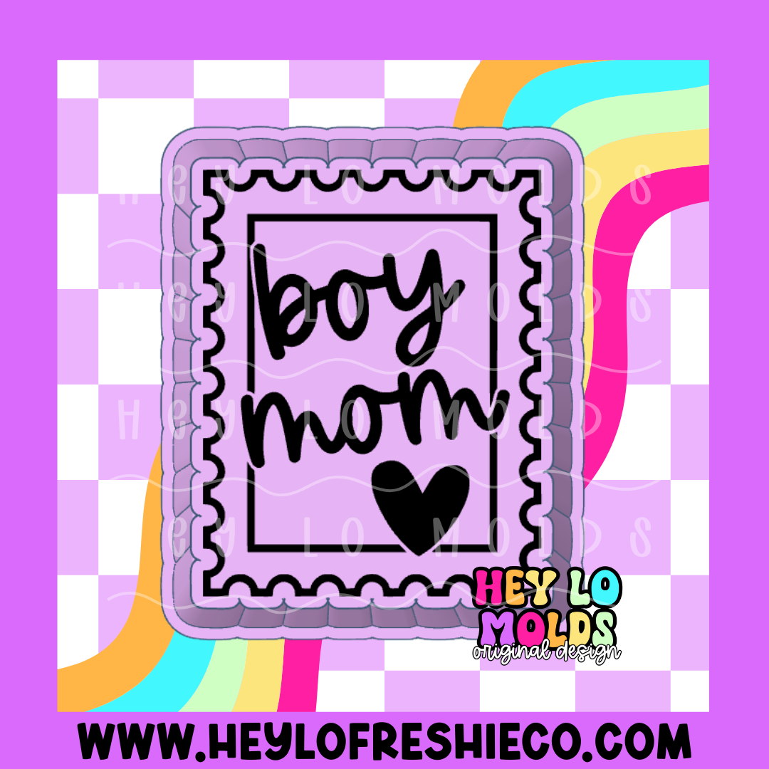 Boy Mom Stamp Silicone Mold