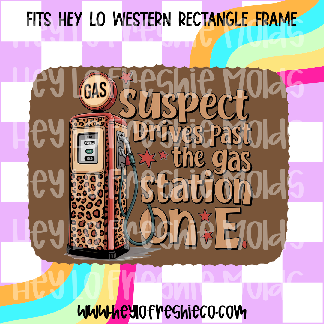 Pick Your Own Cardstock | Western Rectangle Drives Past The Gas Station On E