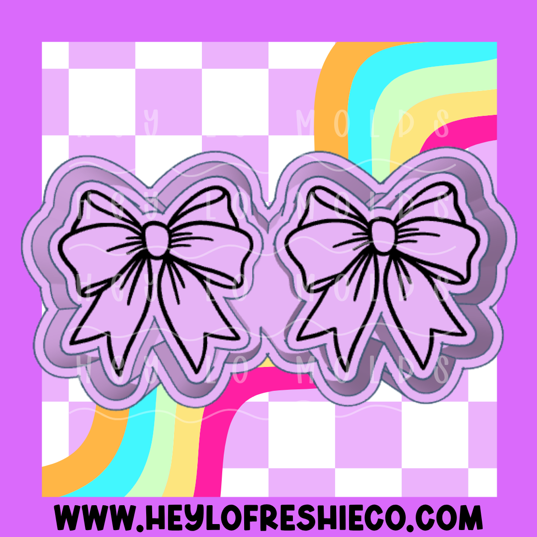 Coquette Bow Vent Set Silicone Mold