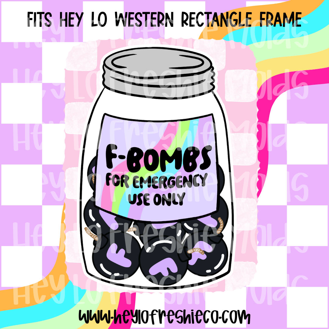 Pick Your Own Cardstock | Western Rectangle F-Bombs