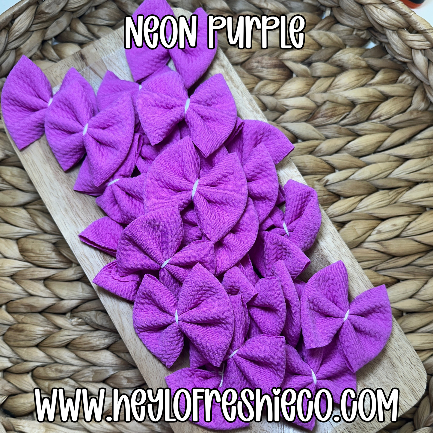 Freshie Bow: Neon Purple