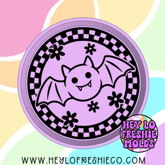 Checkered Bat Silicone Mold