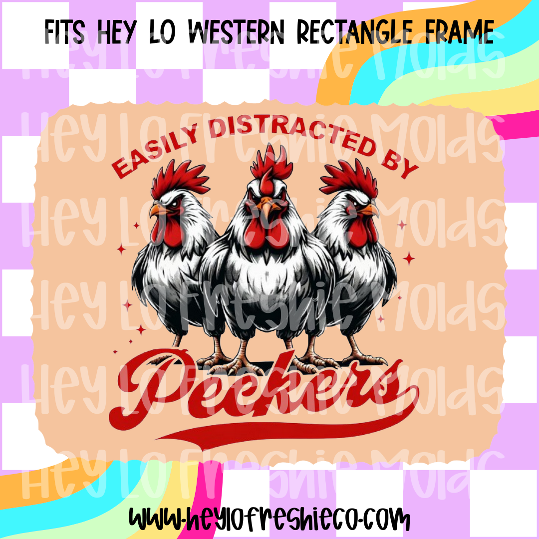 Pick Your Own Cardstock | Western Rectangle Easily Distracted By Peckers