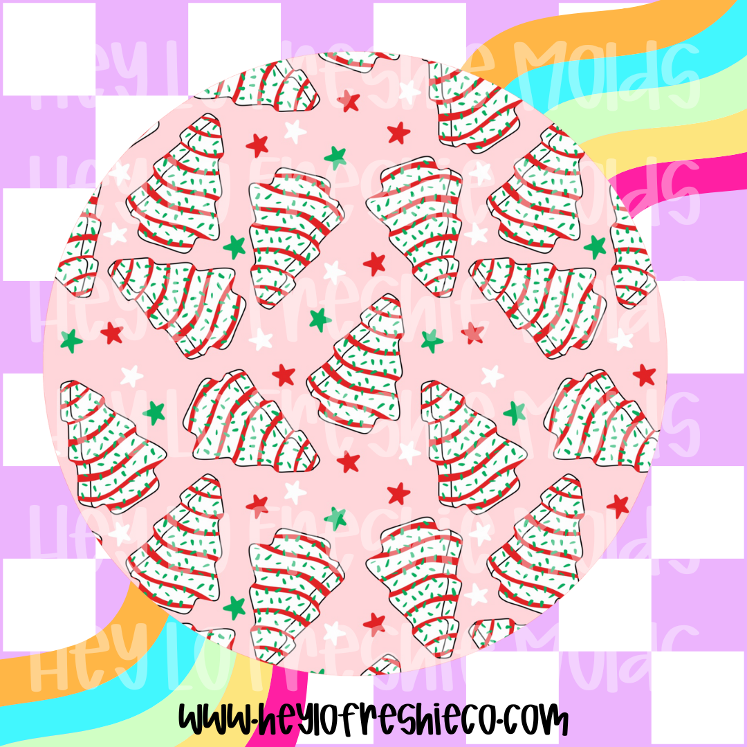 Round Cardstock | Christmas Tree Cake