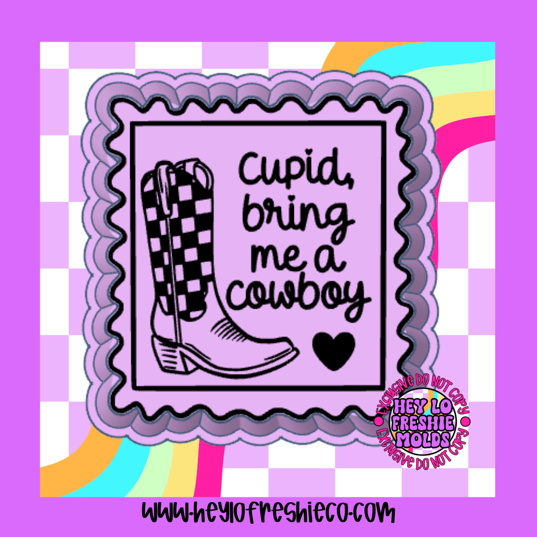 Cupid Bring Me A Cowboy Silicone Mold