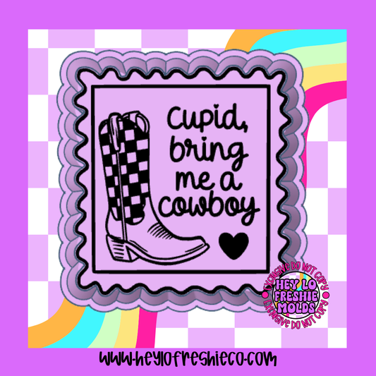 Cupid Bring Me A Cowboy Silicone Mold